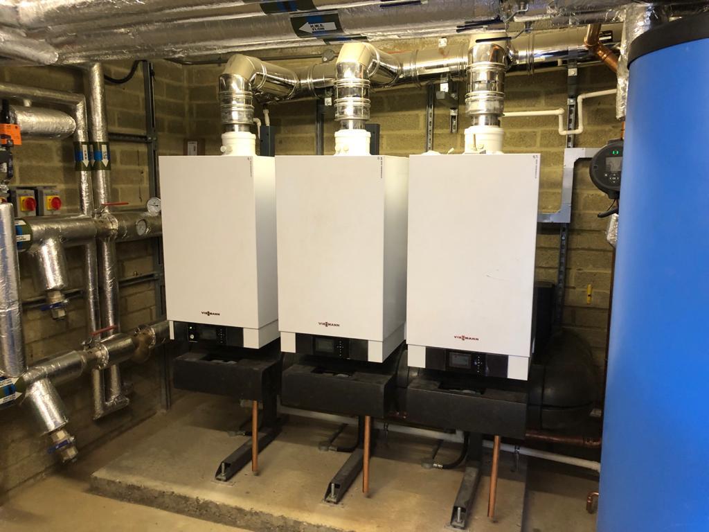 Three Boilers in Plantroom