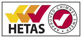 HETAS approved chimney sweep logo
